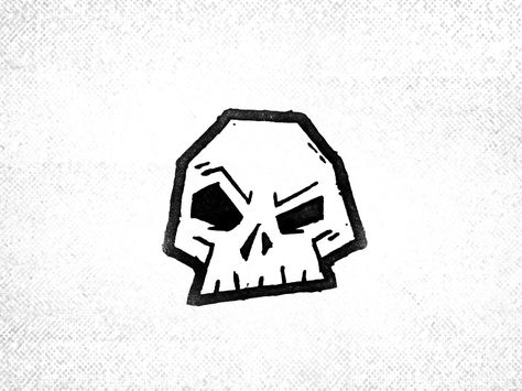 Skull Art Doodle, Skull Design Simple, Skull Simple Art, Doodle Skull Art, Cute Skulls Drawing, Cool Skull Design, Graffiti Skull Drawing, Punk Doodles Easy, Skull Drawing Cute