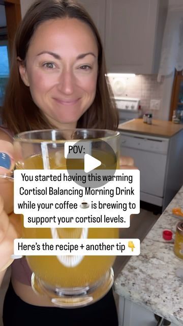 Cortisol + Nervous System Regulation 😌 on Instagram: "Here’s the recipe👇  😳When you reach for that coffee first thing in the morning, you’re actually spiking your already elevated cortisol levels. This can lead to:  *Energy crashes:You start strong, then burn out by midday. 😴 *Stubborn belly fat: Cortisol loves to store fat around your midsection. 🍩 *Sleep problems: High cortisol at night keeps you tossing and turning. 🐑 *Mood swings and brain fog: Feeling irritable and unable to focus? Cortisol could be the culprit. 🤯  HERE’S THE 2nd tip 👇  Simply delaying your coffee for 60 minutes and drinking it WITH food can make a HUGE difference in balancing your cortisol and reclaiming your energy.   Instead, start your day with THIS adrenal-loving cozy drink:🫶  * 1 tbsp Apple Cider Vinega Cortisol Drink Recipe Morning, Cortisol Cocktail Recipe Easy, Cortisol Diet Recipes, Low Cortisol Breakfast, Cortisol Lemonade Recipe, Morning Cortisol Drink, Cortisol Diet Meal Plan, Cortisol Diet Plan, Cortisol Water Hack