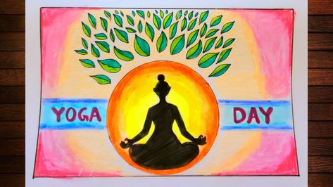 International Yoga day drawing easy, world yoga day poster making, yoga day posters Yoga Drawing Easy, Yoga Day Posters Drawing, Yoga Day Drawing Ideas, Yoga Poster Drawing, Yoga Day Posters Ideas, Yoga Drawing Art, International Yoga Day Drawing, International Yoga Day Poster, Yoga Day Drawing