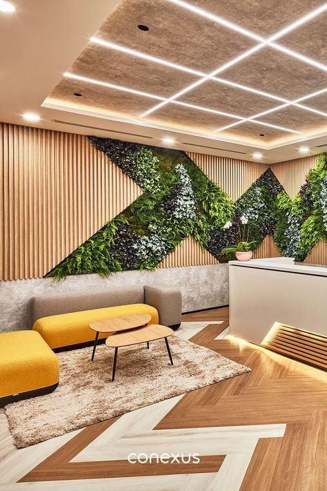 Eco Room Design, Wellness Office Space Design, Sustainable Office Furniture, Biophilic Lobby Design, Interior Biophilic Design, Organic Office Interior, Biophilic Reception Design, Biophilic Wall Design, Business Center Design Interior