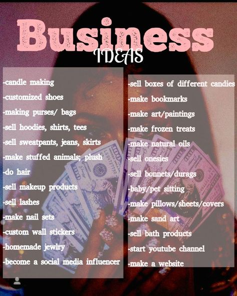 What Can I Sell In My Small Business, Different Types Of Business Ideas, Type Of Business Ideas, Bussines Ideas Names, Best Side Business Ideas, School Bussines Ideas, Self Owned Business Ideas, Ideas To Start A Business, Beginner Business Ideas