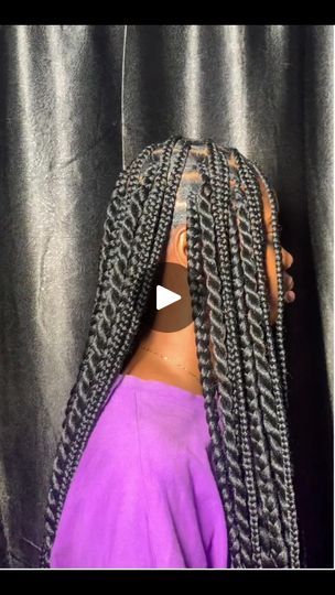 Box Braids And Twist Mixed, Twists And Braids Mixed, Braids And Twists Mixed Together, Braid And Twist Combo, Braids And Twists Mixed, Mixed Braids Hairstyles, Braids And Twist, Half Braid, Mixed Curly Hair