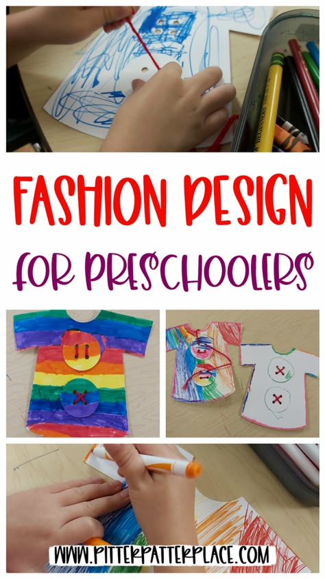 Clothes Study Art Project, Clothes Crafts Preschool Art Projects, Preschool Clothes Crafts, Dress Up Preschool Activities, Clothing Science Preschool, Clothes Crafts For Preschool, Clothes Art Activities For Preschool, Creative Curriculum Clothing Study Art, Clothes Project For Kids