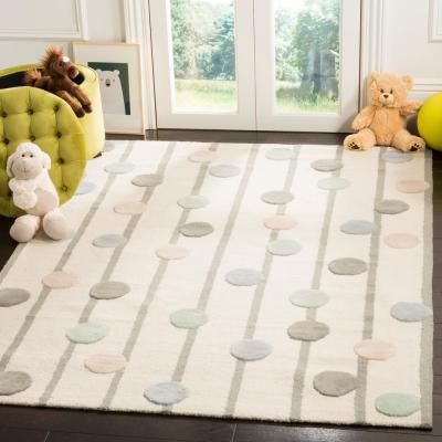 Kids Ivory/Multi 5 ft. x 7 ft. Area Rug Coloring For Boys, Kids Area Rugs, Rug Size Guide, Handmade Kids, Hand Tufted Rugs, Cool Rugs, Green Rug, Online Home Decor Stores, Tufted Rug