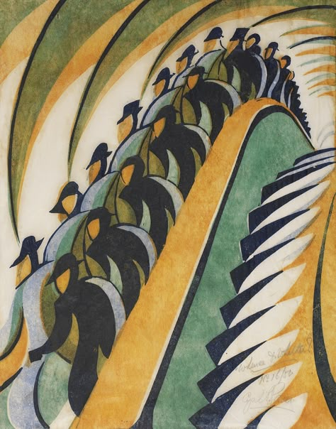 Sybil Andrews, Italian Futurism, Dulwich Picture Gallery, Futurism Art, German Expressionism, Art Prints For Sale, Dieselpunk, Linocut Prints, Cubism