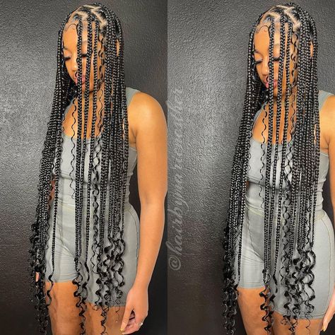 Goddess Knotless Braids, Knotless Braids Styles, Goddess Knotless, Knotless Braids Hairstyles, Hairstyles For Ladies, Braided Hairstyles For Black Women Cornrows, Big Box Braids Hairstyles, Feed In Braids Hairstyles, Box Braids Hairstyles For Black Women