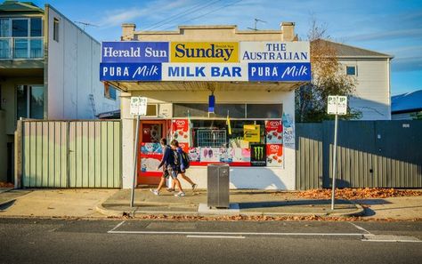 Retro Australia, Port Melbourne, Australian Icons, Vintage Australia, Shop Facade, Hervey Bay, South Melbourne, Corner Shop, Milk Bread