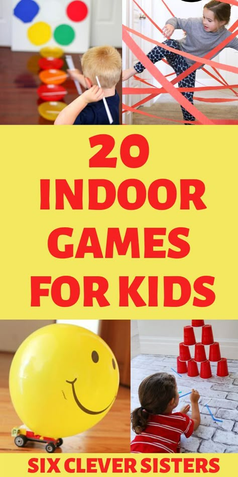 Moms, do you need some more quarantine ideas? Stuck inside with kids who need some new, fresh, indoor activities? These fun games and activities for kids are perfect for quarantine and will give them tons of fun! #kids #activities #activitiesforkids #quarantine #quarantinegames #games #kidsactivities #moms Indoor Camp Games For Kids, Indoor Olympic Games For Kids, Vbs Games Indoor, Children Party Games, Games To Play Inside, Kid Games Indoor, Indoor Group Games, Grandparents Activities, Rainy Day Activities For Kids