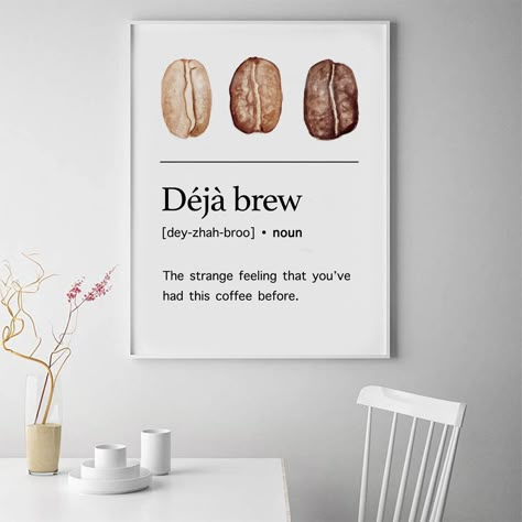 Coffee Shop Painting Art, Cafe Items Coffee Shop, Diy Coffee Shop Decor, Cafe Posters Coffee Art Prints, Coffee Canvas Art, Coffee Shop Painting Ideas, Aesthetic Cafe Name Ideas, Coffee Names Ideas, Coffee Poster Design Ideas