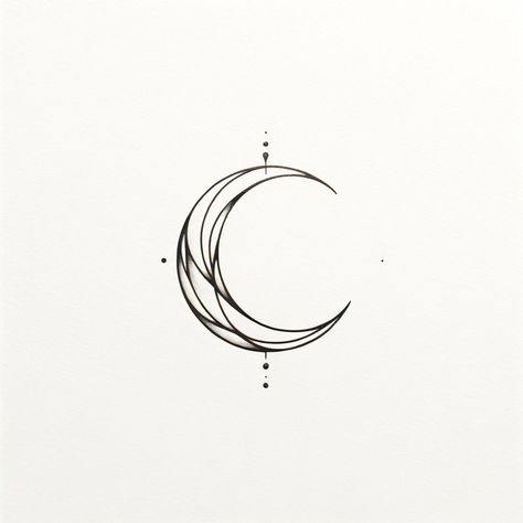 Minimalist Moon Tattoo Women, 2 Moon Tattoo, Halo Moon Tattoo, Moon Symbolism Tattoo, Moon Tattoo Grunge, Bohemian Moon Tattoo, Minimalist Crescent Moon Tattoo, Upside Down Crescent Moon Tattoo, Moon Halo Tattoo