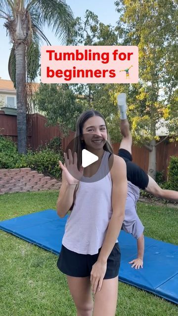 Rylie Shaw on Instagram: "tag someone who should try tumbling!  . #cartwheel #tumbling #acro #gymnastics #cheer #beginner #tutorial #advice #roundoff #handstand" Rylie Shaw Tutorials, Beginner Gymnastics, Tumbling For Beginners, How To Tumble For Beginners, How To Do A Cartwheel, Cartwheel Tutorial, Easy Tumbling Tricks, How To Do A Cartwheel For Beginners, Cartwheel For Beginners