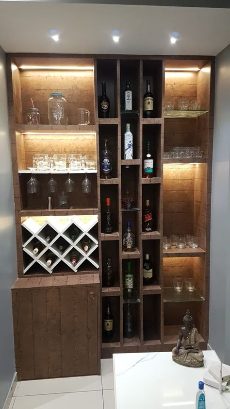 Liquor Cupboard, Tv Cupboard Design, Bar Design Home, Home Wine Bar, Coffee/wine Bar, Home Bar Rooms, Bar Sala, Luxury Closets Design, Hall Interior Design