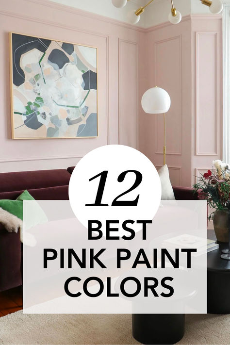 best pink paint colors Perfect Pink Paint For Nursery, Sw Blush Pink Paint, Rosewater Paint Color Behr, Behr Pink Elephant, Bm Pink Paint Colors, Soft Pink Walls Living Room, Pink Wall Ideas Interior Design, Best Pink Paint Color Behr, Pink Paints For Walls