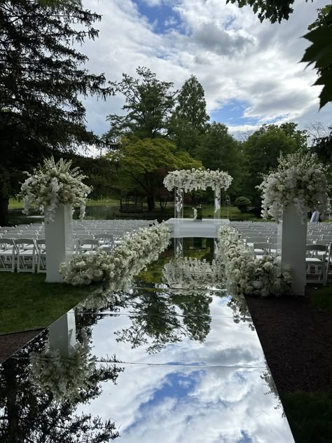 Wedding Mirror Walkway, Mirror Wedding Runner, Wedding Aisle Mirror, Glass Runner Wedding, Mirror Ceremony Aisle, Mirror Runner Wedding, Runner For Wedding Aisle, Reflective Isle Wedding, Mirrored Walkway Wedding