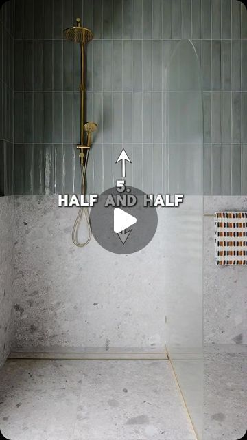 The Bathroom Guide on Instagram: "10 Tile Trends… ⬇️

🚀P.S If you want to learn how to create your own bathroom design using our structured design workflow methods… you’ll love our FREE 8 step video lesson design mini course!

💬 Comment “Mini” to get access now!

1️⃣ Porcelain Matte Finish Ceppo Stone Look: Sleek and sophisticated.
2️⃣ Big Terrazzo: Bold and eye-catching.
3️⃣ Thick Grout, Rough Edge Vertical Stacked Subway Tiles: New Rustic.
4️⃣ Bumpy Handmade Heavy Texture Tiles: Unique and artisanal.
5️⃣ Half and Half Designs: Modern and stylish.
6️⃣ KitKat Tiles / Finger Tiles: Slim and elegant.
7️⃣ Bold colours: Vibrant and interesting.
8️⃣ Fluted Tiles: Chic and textured.
9️⃣ Natural Stone: Timeless beauty.
🔟 Vertical Stacked Tiles: Contemporary touch.

Which is your favourite? 

L Three Tiles In Bathroom, Terrazzo And Subway Tiles, Vertical Straight Stack Shower Tile, Bathroom Design Subway Tile, Bathroom Tile Pairing, Bathroom Vertical Tiles, Subway Bathroom Tile Ideas, Coloured Tiles Bathroom, Bathroom Tile Trends 2024