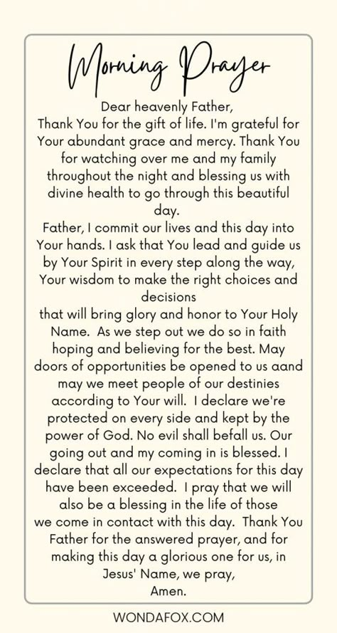 10 Short Morning Prayers To Use Daily - Wondafox Spiritual Morning Prayers, Morning Prayers Short, Powerful Morning Prayers For Family, Christian Morning Prayers, Early Morning Prayers, Short Daily Prayers, Daily Prayers Mornings Scriptures, Daily Prayers Mornings Short, Powerful Morning Prayers To Start Your Day