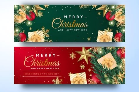 Christmas sale banner pack | Free Vector #Freepik #freevector #christmas #christmas-tree #sale #christmas-banner Banner Christmas Design, Creative Christmas Ads, Christmas Banner Design, Christmas Sale Banner, Christmas Party Banner, Banner Design Templates, Christmas Dinner Set, Wine Ideas, Pc Photo