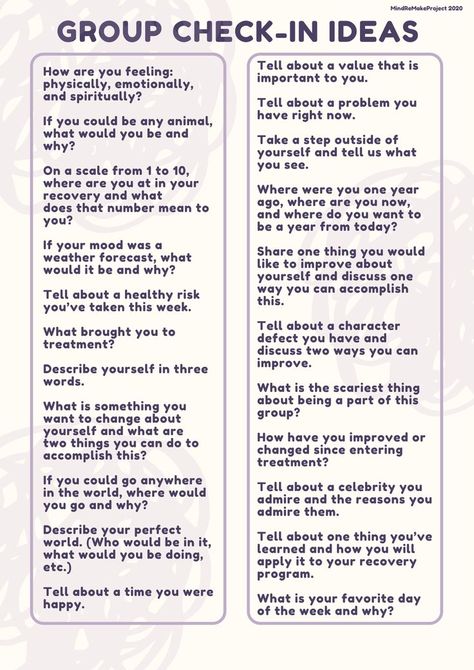 In Home Therapy Activities, Self Care Group Therapy, Therapeutic Group Activities, Group Work Activities, Group Counseling Ice Breakers, Clinical Group Supervision Activities, Intensive In Home Counseling Activities, Clinical Supervision Group Ideas, New Year Group Therapy Activities