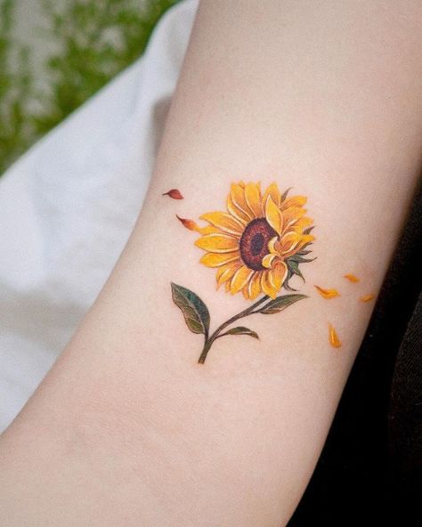 10 Best Small Sunflower Tattoo Ideas You Have To See To Believe! | Outsons | Men's Fashion Tips… in 2022 | Sunflower tattoo small, Sunflower tattoo simple, Sunflower tattoo Sunflower Tattoo On Wrist, Watercolor Sunflower Tattoo, Sunflower Mandala Tattoo, Sunflower Tattoo Ideas, Sunflower Tattoo Simple, Sunflower Tattoo Sleeve, Tattoos Mandala, Small Sunflower, Daisy Tattoo