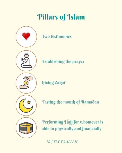 Do you know the 5 Pillars of Islam? 🌙 . These core foundations guide every Muslim's faith and actions. Swipe to learn about each pillar and how they strengthen our connection with Allah. Let’s deepen our understanding and practice of Islam, one pillar at a time. 🕋✨ To read Free islamic books Visit website www.markazalsalam.com 🌼 . . . . #PillarsOfIslam #IslamicFaith #FivePillars #IslamicKnowledge #MuslimEssentials #FaithFoundation #IslamicTeachings #LearnIslam #FlytoAllah #muslim #muslimah #... Bible And Quran, 5 Pillars Of Islam, Books On Islam, Muslim Faith, 5 Pillars, Pillars Of Islam, Islamic Books, Islamic Teachings, Learn Islam