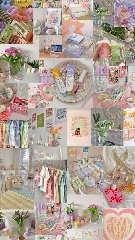 Pastel Interior Design, Danish Pastel Room, Danish Pastel Aesthetic, Pastel Bedroom, Pastel Room Decor, Diy Room Decor For Teens, Cute Furniture, Aesthetic Room Ideas, Pastel Room