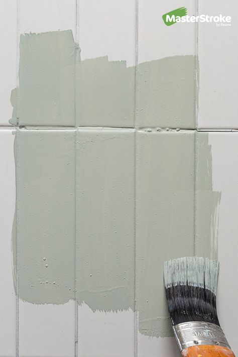 Paint For Bathroom Tiles, Painting Over Bathroom Tiles, Green Wall White Tile Bathroom, Rustoleum Tile Paint Bathroom, Paint Old Tile Bathroom, Painting Bathroom Tiles Walls, Painting Bathroom Shower Tile, Can You Paint Bathroom Wall Tile, Diy Paint Tile Bathroom