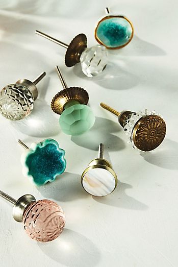 American Farmhouse, Moroccan Tile, Glass Knobs, Unique Doors, Knobs And Handles, Coffee Cafe, Home Hardware, Door Knobs, Drawer Pulls