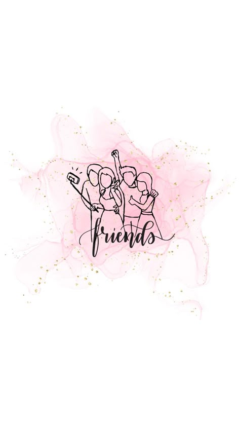 Friends Wallpaper For Insta Highlights, Highlight Dp For Insta, Buddies Instagram Highlight Cover, Aesthetic Friends Highlight Cover, Insta Highlight Cover Icons Friends, Cover Highlight Instagram Pink, Friends Highlight Instagram, Instagram Highlight Icons Friends, Friends Cover For Instagram Highlights