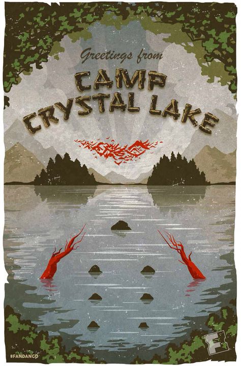 Camp Crystal Lake, Scenic Jason Voorhees Wallpaper, Friday The 13, Lake Tattoo, Jason Friday, Camp Crystal Lake, Friday The 13th Jason, Jason Vorhees, Friday 13th, Horror Movie Icons