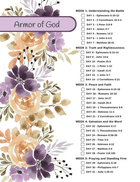 Discover the power of the Whole Armor of God with this Bible study for beginners. Dive into a Bible study lesson that equips you for spiritual battles. Get your free Bible reading plan and study questions with printable resources! 52 Week Bible Study Plan, 365 Day Bible Reading Plan Free Printable, Bible Tab Placement Guide, Bible Reading Plans For Beginners, Advent Bible Study Women, Bible Reading Plan Chronological Free Printable, Advent Scripture Writing Plan, Christmas Bible Study For Women, Bible Study For Beginners Women