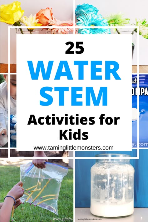 Water Stem Activities, Steam Activities Elementary, Summer Stem Activities, Stem Activities Kindergarten, Toddler Stem, Stem Camp, Stem Activities Preschool, Kindergarten Stem, Elementary Stem Activities