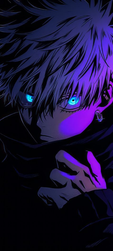 HD Satoru Gojo Wallpaper Explore more Fictional Character, Gege Akutami's, Jujutsu Kaisen, Manga Series, Satoru Gojo wallpaper. https://www.whatspaper.com/hd-satoru-gojo-wallpaper-15/ Gojo Wallpapers, Jjk Wallpapers, Android Wallpaper Dark, Hd Dark Wallpapers, Illustration Manga, 1080p Anime Wallpaper, Cool Anime Backgrounds, K Wallpaper, Boys Wallpaper