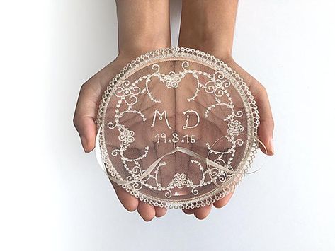 Ring Holder, Monogram Ring Holder, Ring Bearer Alternative, Date Ring Holder, Personalize Ring Pillow, Ring Bearer Pillow, Boho Ring Pillow Lace Wedding Ring, Ring Bearer Pillow Alternative, Ring Pillow Alternatives, Ring Pillow Lace, Wedding Ring Holder, Personalized Wedding Decor, Sweet Ring, Boho Style Wedding, Ring Holder Wedding