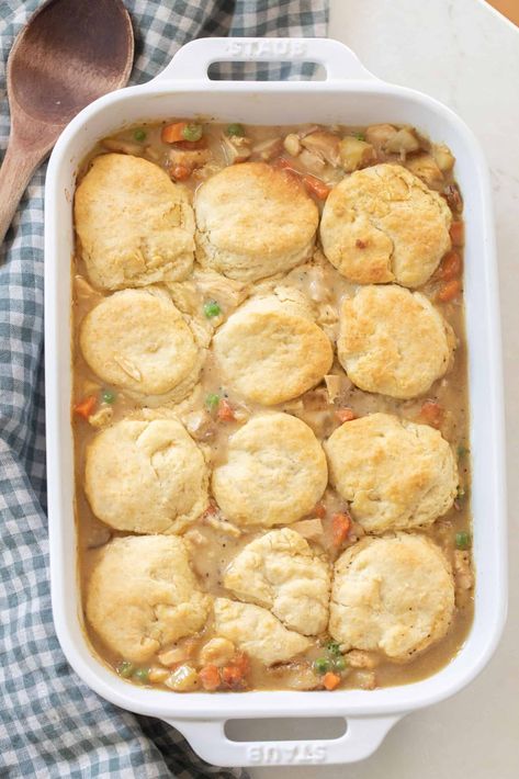 Best Chicken Pot Pie Recipe With Sourdough Biscuits Farmhouse On Boone Sourdough, Sourdough Chicken, Biscuit Pot Pie, Biscuit Chicken Pot Pie, Farmhouse On Boone, Sourdough Biscuits, Creamy Chicken Pot Pie, Best Chicken Pot Pie, Pot Pie Casserole