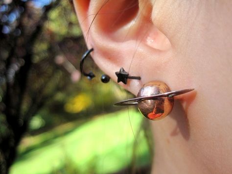 Planet Earring ∙ Creation by illegalcreativity on Cut Out + Keep Nerdy Jewelry, Nerdy Glasses, Geek Chic Fashion, Chic Fall Fashion, Planet Earrings, Nerdy Outfits, Treasure Planet, Glasses Women, Planet Fitness Workout