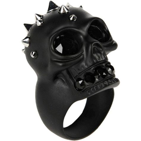 Alexander Mcqueen Ring ($210) ❤ liked on Polyvore featuring jewelry, rings, black, brass ring, alexander mcqueen, alexander mcqueen jewelry, alexander mcqueen ring and stud ring Flirty Eyes, Mcqueen Jewelry, Alexander Mcqueen Ring, Black Alexander Mcqueen, Edge Fashion, Skull Rings, Rings Black, Mcqueen Fashion, Mc Queen