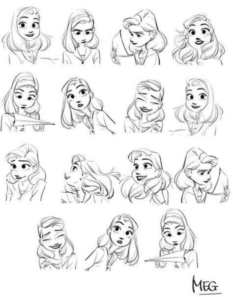 How To Draw Cartoon Eyes And Face Disney Expressions, Disney Style Drawing, Concept Art Landscape, Expression Sheet, Different Expressions, Blond Amsterdam, Cartoon Eyes, Drawing Faces, Disney Concept Art