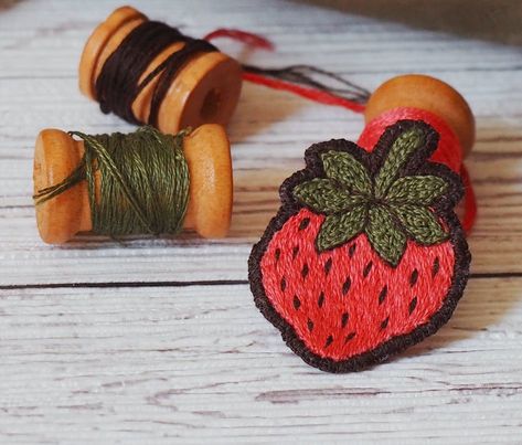 How to Make Your Own Embroidery Patches | DIY | LoveCrafts Patch Embroidery Diy, Embroider Patch Diy, Embroidery Badges Diy, Diy Embroidered Brooch, Making Patches With Embroidery Machine, How To Embroider A Patch By Hand, How To Embroider Patches, How To Embroider A Patch, Embroidered Patch Ideas