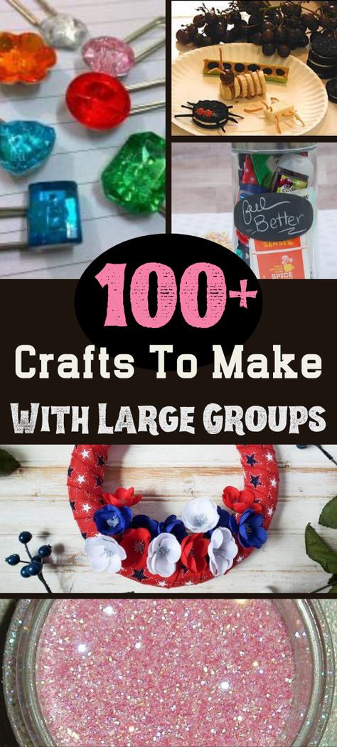 Seniors Crafts Nursing Homes, Family Fun Crafts, Crafts For Big Groups, Bulk Craft Ideas, Crafts For Large Group Of Kids, Large Group Crafts For Women, Large Group Art Projects, Crafts For Older Adults Nursing Homes, Crafts For Womens Group