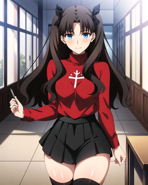 Rin Tohsaka, Tohsaka Rin, Fairy Tale Anime, Fate Stay Night Anime, Fate Anime Series, Anime Eye Drawing, Anime Girlxgirl, Girls Characters, Anime Eyes