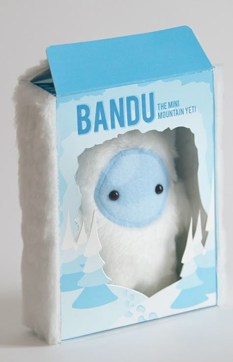 Bandu, the Mini Mountain Yeti Package Design on Behance Toy Packaging Design, Kids Package Design, Doll Packaging, Toys Packaging, Clever Packaging, Kids Packaging, Kids Package, Diy Toy Storage, Baby Products Packaging