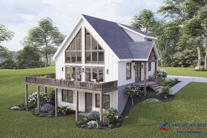 Mountain House Plan, House In The Country, Basement House Plans, Basement House, Mountain House Plans, Cabin House Plans, Lake House Plans, Cottage Plan, Modern Farmhouse Plans