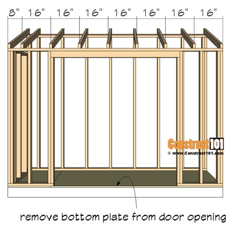 4x10 Lean To Shed Plans - Free PDF - Material List - Construct101 Small Shed Plans, Shed Blueprints, Lean To Shed Plans, Diy Storage Shed, Wood Shed Plans, Build Your Own Shed, Lean To Shed, Outdoor Storage Shed, Shed Building Plans