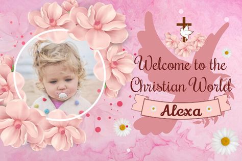 Welcome To Christian World Tarpaulin, Garden Birthday Cake, Happy Birthday Logo, Christening Banner, Tarpaulin Design, Birthday Logo, Invert Colors