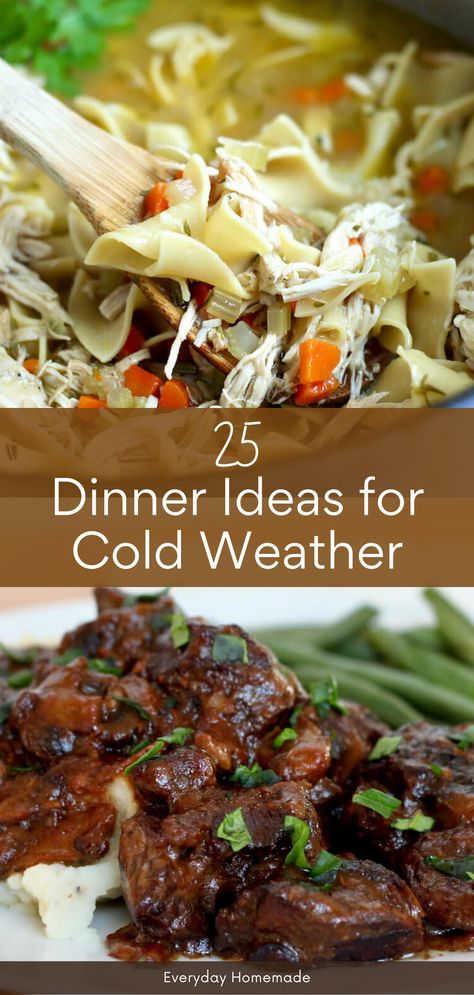 Indulge in 25 cozy dinner ideas for cold weather! These easy and quick recipes are perfect for winter nights, offering comfort foods that warm you up on chilly evenings. From hearty stews to soul-soothing casseroles, discover a variety of comforting dishes to make your winter dinners memorable.