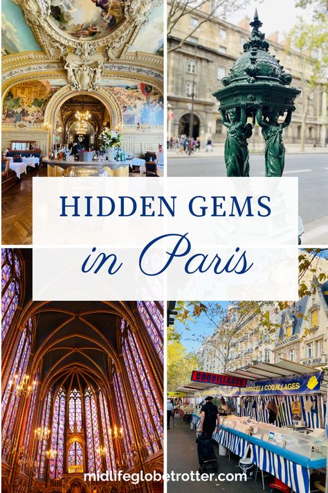 Enjoy the lesser-known wonders of Paris with this guide to hidden gems. Enchanting spots that locals adore. Explore the Paris attractions that aren't as well-known but just as special. A curated list of Paris best-kept secrets away from the crowds. Great if it's your first visit or tenth. Tips for exploring Paris including why you should buy the Paris Museum Guide (skip the lines 🤫) and what to book ahead. Hidden Paris, Paris Trip Ideas, Paris Places To Visit, What To Pack For Paris, Hidden Gems In Paris, Paris Trip Planning, Paris Hidden Gems, Paris Attractions, Meet Me In Paris