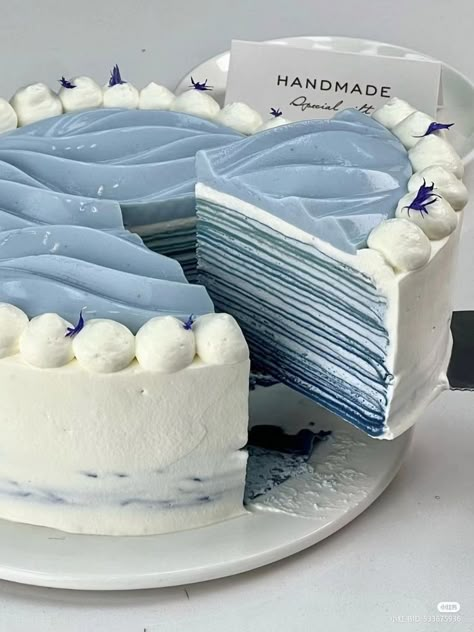 Posts liked by Jay Bubbles L. Skarsgård (@shakethespears) / X Teal Cake, Blue Desserts, Crepe Cake, Baby Blue Aesthetic, Jelly Cake, Light Blue Aesthetic, Blue Cakes, Blue Food, Cute Desserts