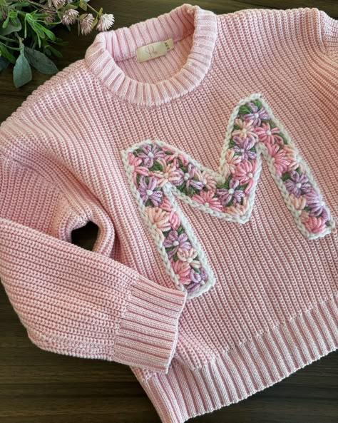 Embroidered sweater diy