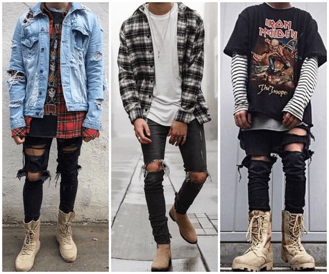 So, what defines the male grunge aesthetic outfits? In this article, I’m going to break down this bold and daring fashion style and show you how to achieve the grunge aesthetic for guys. Aesthetic For Guys, 90s Male Fashion, Punk Fashion Male, Vintage Outfits For Men, Guy Aesthetic Outfits, Punk Fashion Men, Autumn Fashion Grunge, Men Aesthetic Outfits, Aesthetic Vintage Outfits