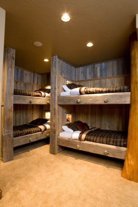 Rustic Bunk Beds, Bunk Bedroom, Cabin Bunk Beds, Korean Bedroom, Bunk Bed Rooms, Space Saving Bedroom, Modern Bunk Beds, Diy Bunk Bed, Beds Ideas